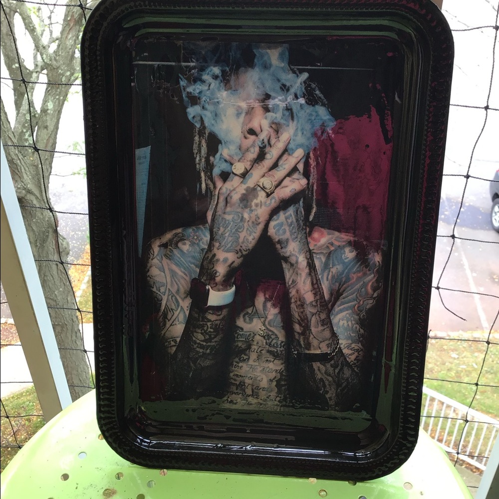 Wiz Khalifa inspired rolling tray set- new